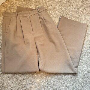Abercrombie Sloan Tailored Wide Leg Pant – Light brown, Size 29 / 8L (Long)